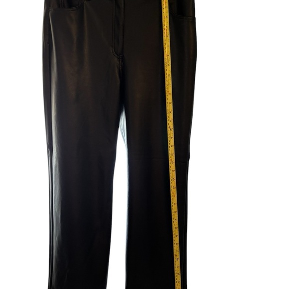 Black Faux Leather Pants - Picture 2 of 7
